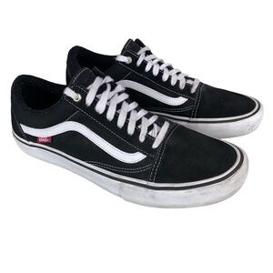 Vans Old Skool Pro skate shoes size 12 mens black/white